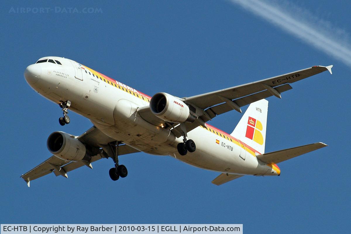 EC-HTB, 2001 Airbus A320-214 C/N 1530, Airbus A320-214 [1530] (Iberia) Home~G 15/03/2010 On approach 27R.