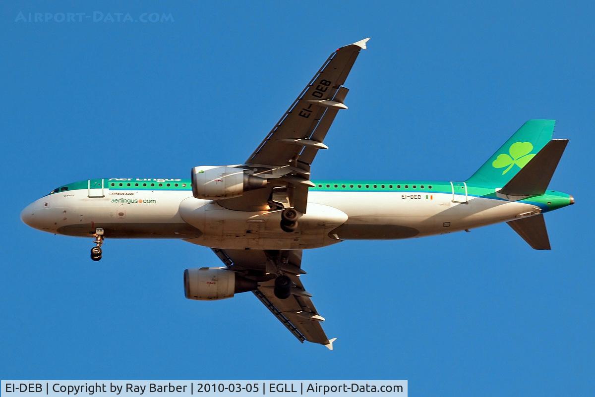 EI-DEB, 2004 Airbus A320-214 C/N 2206, EI-DEB   Airbus A320-214 [2206] (Aer Lingus) Home~G 05/03/2010. On approach 27R.