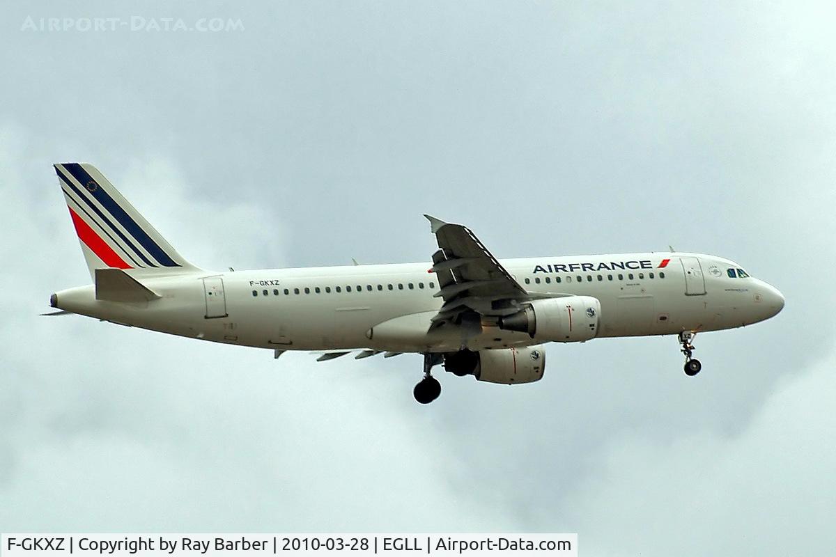 F-GKXZ, 2009 Airbus A320-214 C/N 4084, Airbus A320-214 [4137] (Air France) Home~G 28/03/2010. On approach 27L.