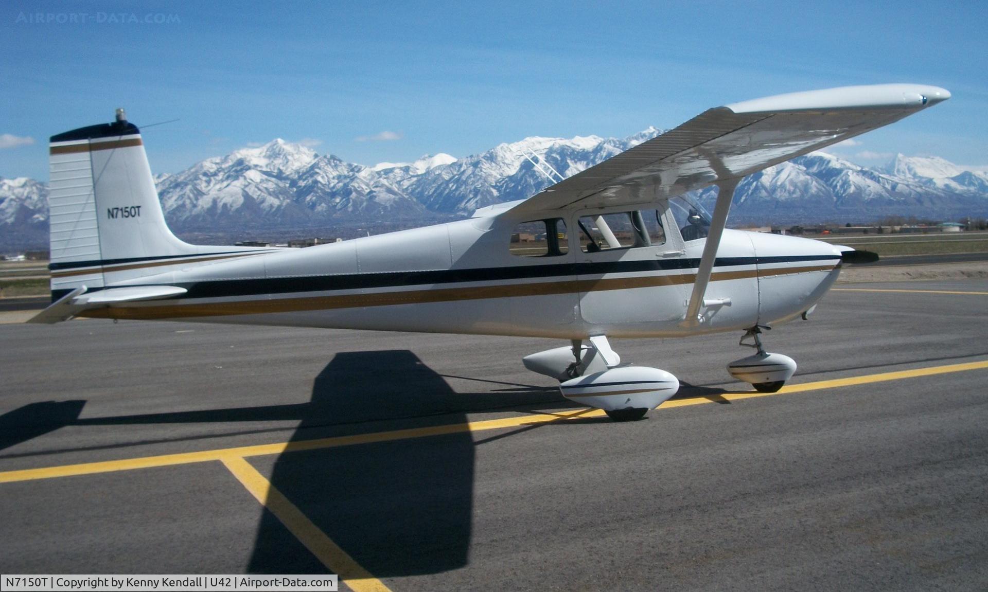 N7150T, 1959 Cessna 172 C/N 46750, On the ramp at U42. Cool clear spring weather day.