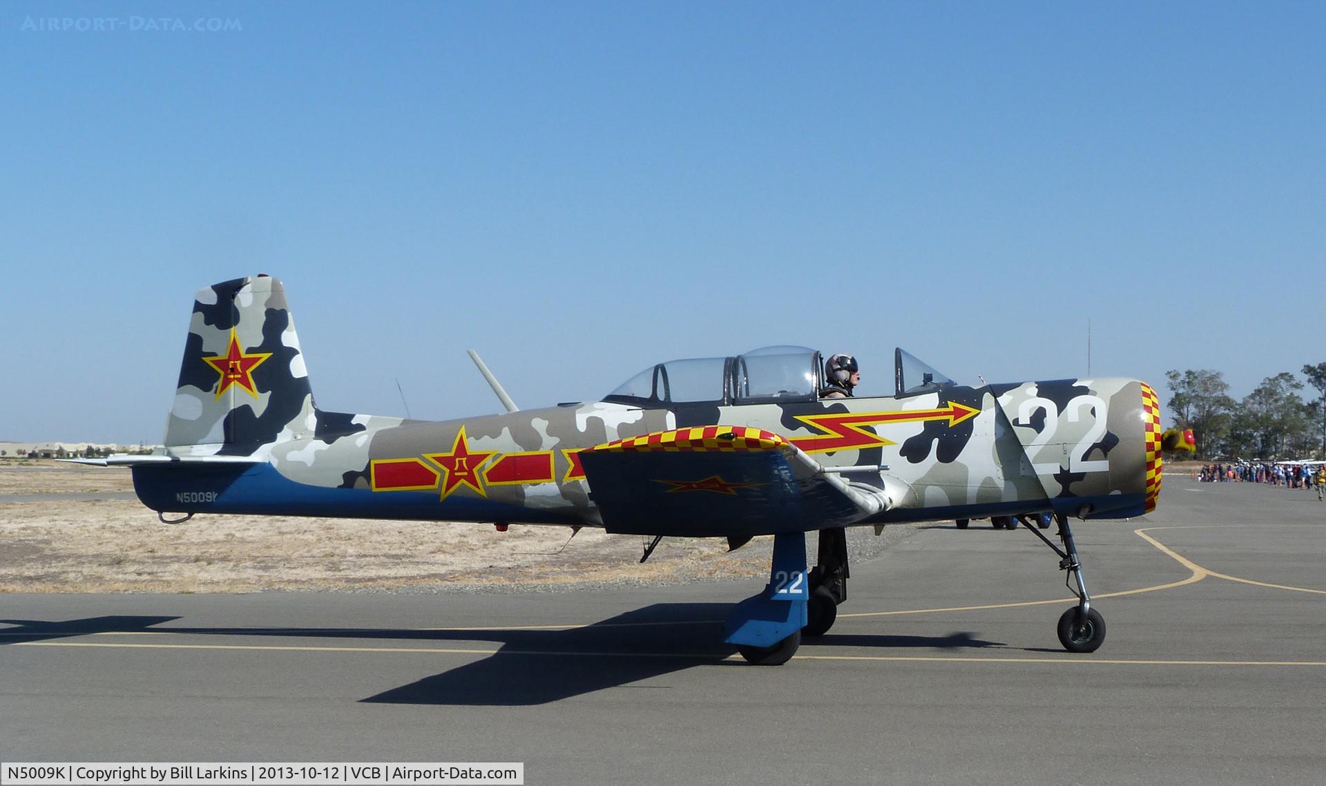 N5009K, 1985 Nanchang CJ-6A C/N 4132021, Visitor for Mustang Day