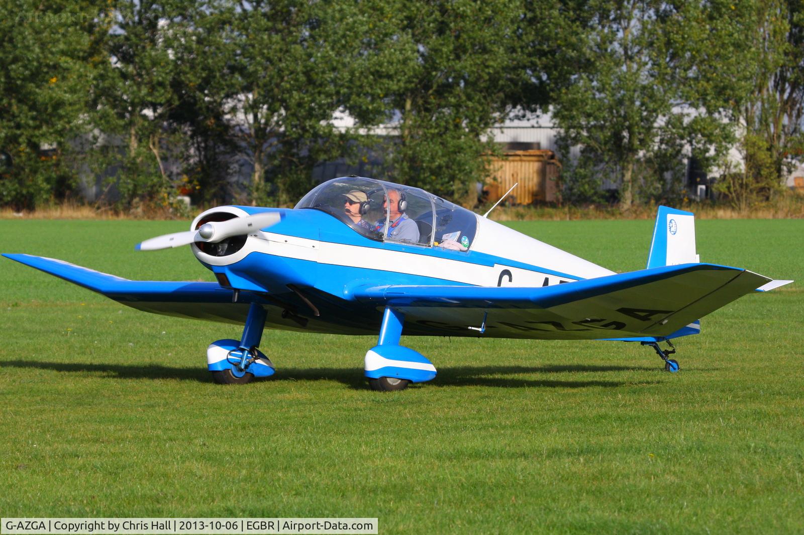 G-AZGA, 1959 Jodel D-120A Paris-Nice C/N 144, at Breighton's Pre Hibernation Fly-in, 2013