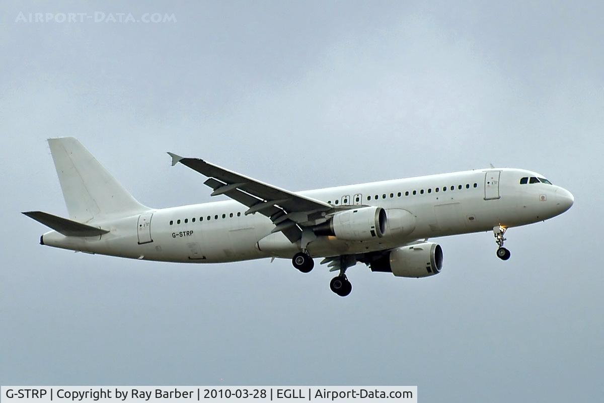 G-STRP, 1990 Airbus A320-211 C/N 136, G-STRP   Airbus A320-211 [0136] (Astraeus) Home~G 28/03/2010. On approach 27R operating British Airways flights during industrial dispute.