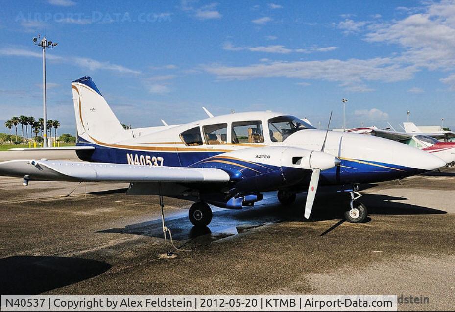 N40537, 1973 Piper PA-23-250 C/N 27-7405273, Tamiami