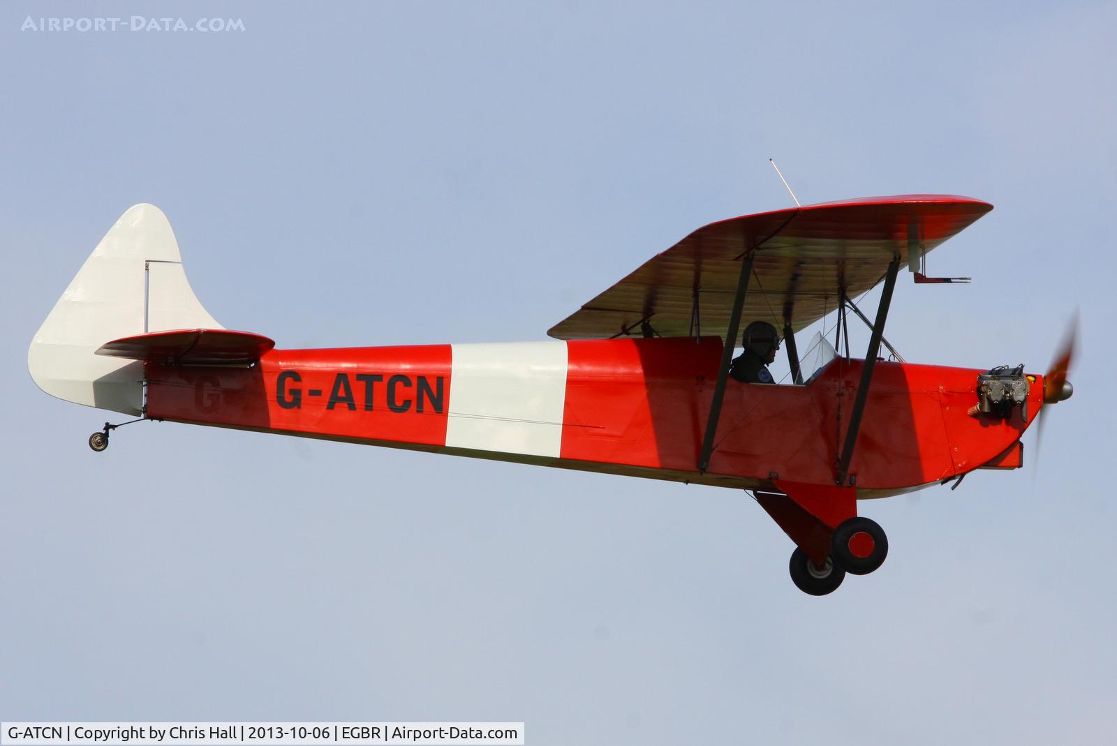 G-ATCN, 1965 Luton LA-4A Minor C/N PAL 1118, at Breighton's Pre Hibernation Fly-in, 2013