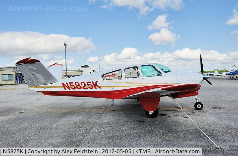 N5825K, 1965 Beech S35 Bonanza C/N D-7855, Tamiami