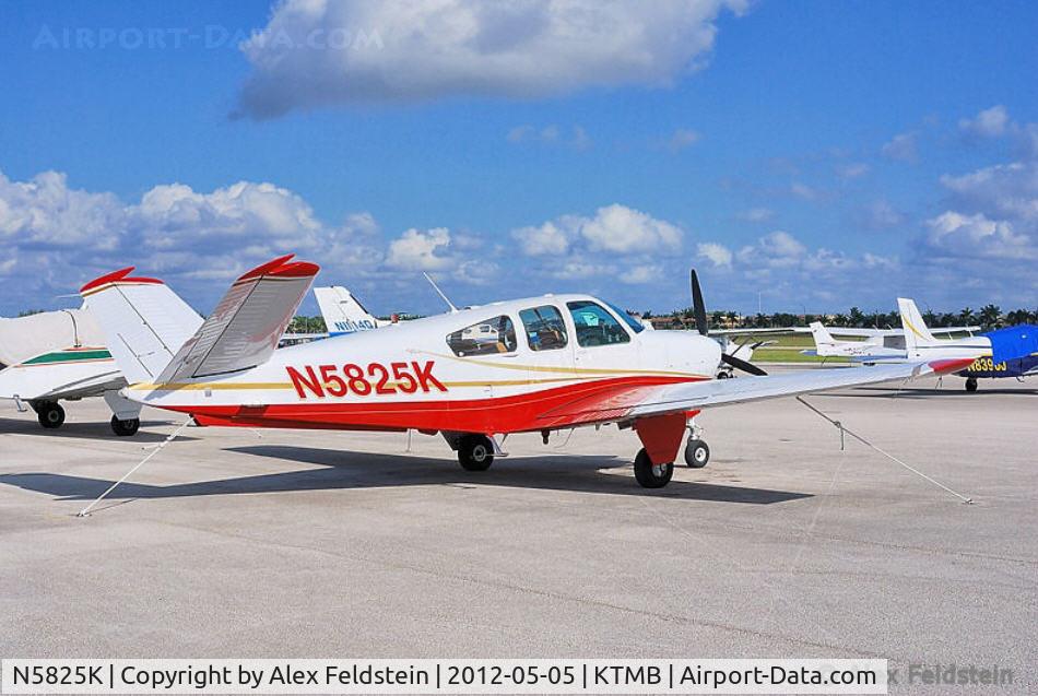 N5825K, 1965 Beech S35 Bonanza C/N D-7855, Tamiami