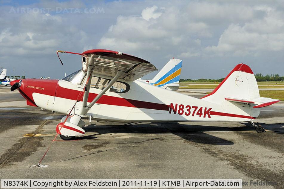 N8374K, 1946 Stinson 108-1 Voyager C/N 108-1-1374, Tamiami