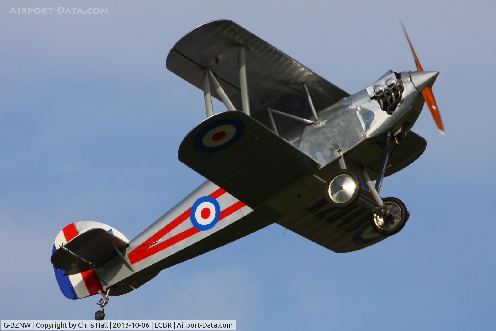 G-BZNW, 2003 Isaacs Fury II C/N PFA 011-13402, at Breighton's Pre Hibernation Fly-in, 2013