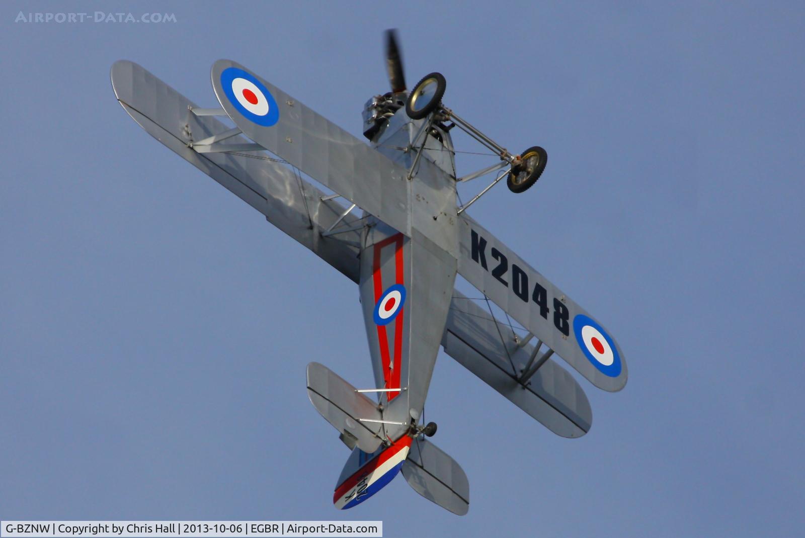 G-BZNW, 2003 Isaacs Fury II C/N PFA 011-13402, at Breighton's Pre Hibernation Fly-in, 2013