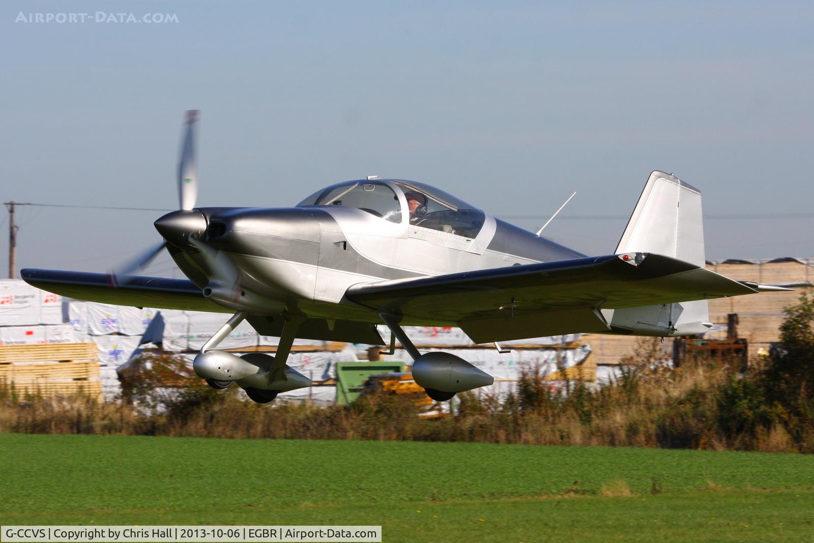 G-CCVS, 2010 Vans RV-6A C/N PFA 181A-13413, at Breighton's Pre Hibernation Fly-in, 2013