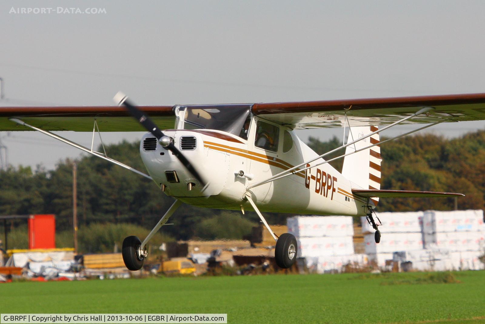 G-BRPF, 1946 Cessna 120 C/N 9902, at Breighton's Pre Hibernation Fly-in, 2013