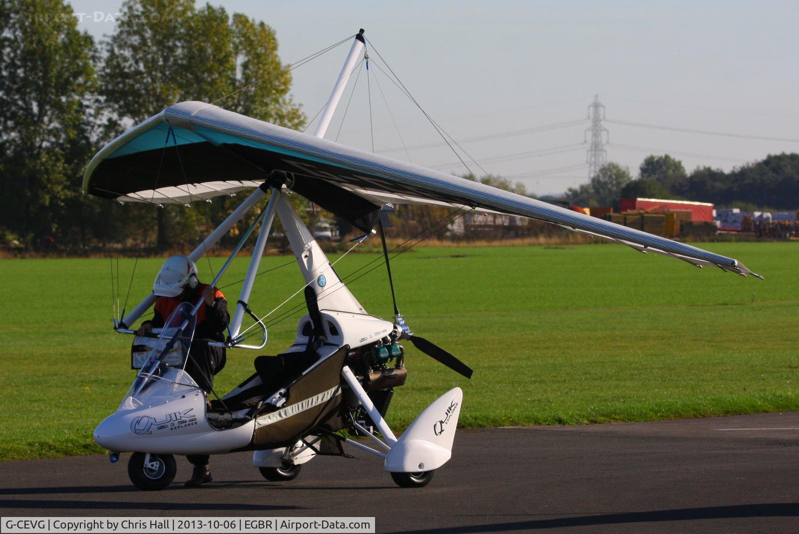 G-CEVG, 2007 Pegasus Quik C/N 8319, at Breighton's Pre Hibernation Fly-in, 2013