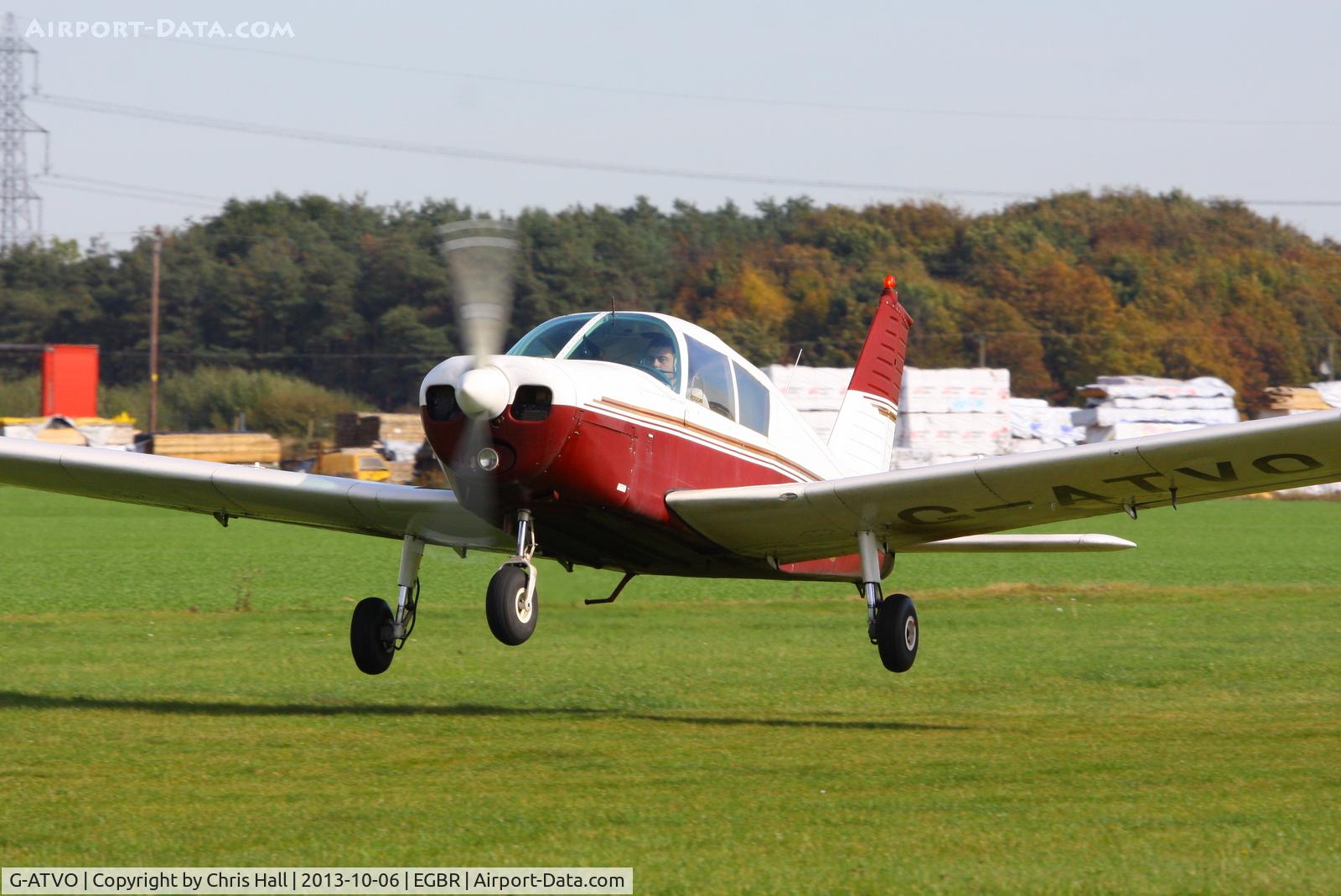 G-ATVO, 1966 Piper PA-28-140 Cherokee C/N 28-22020, at Breighton's Pre Hibernation Fly-in, 2013
