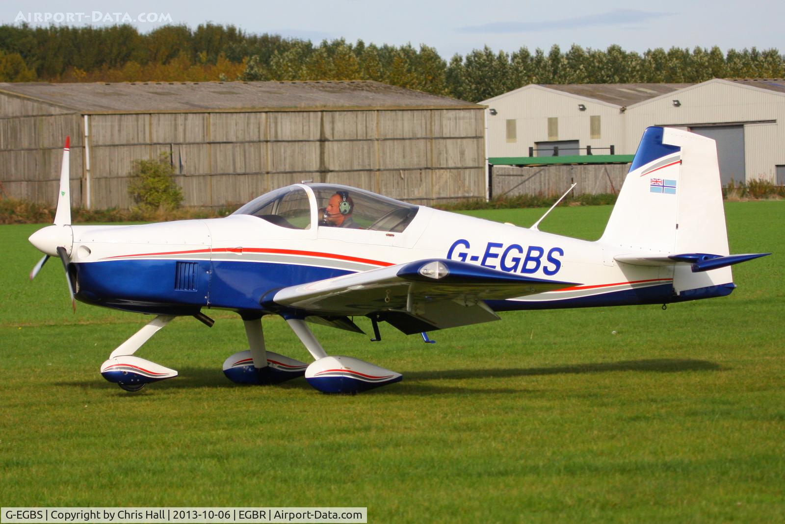 G-EGBS, 2005 Vans RV-9A C/N PFA 320-14234, at Breighton's Pre Hibernation Fly-in, 2013