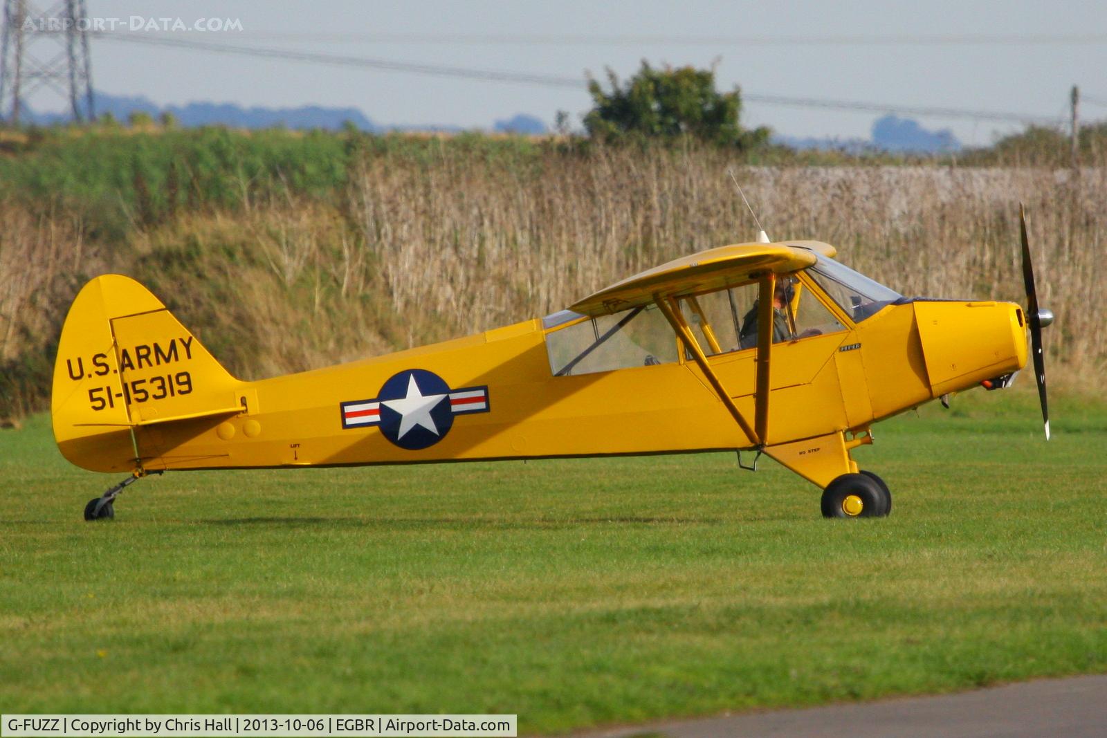 G-FUZZ, 1951 Piper L-18C Super Cub (PA-18-95) C/N 18-1016, at Breighton's Pre Hibernation Fly-in, 2013