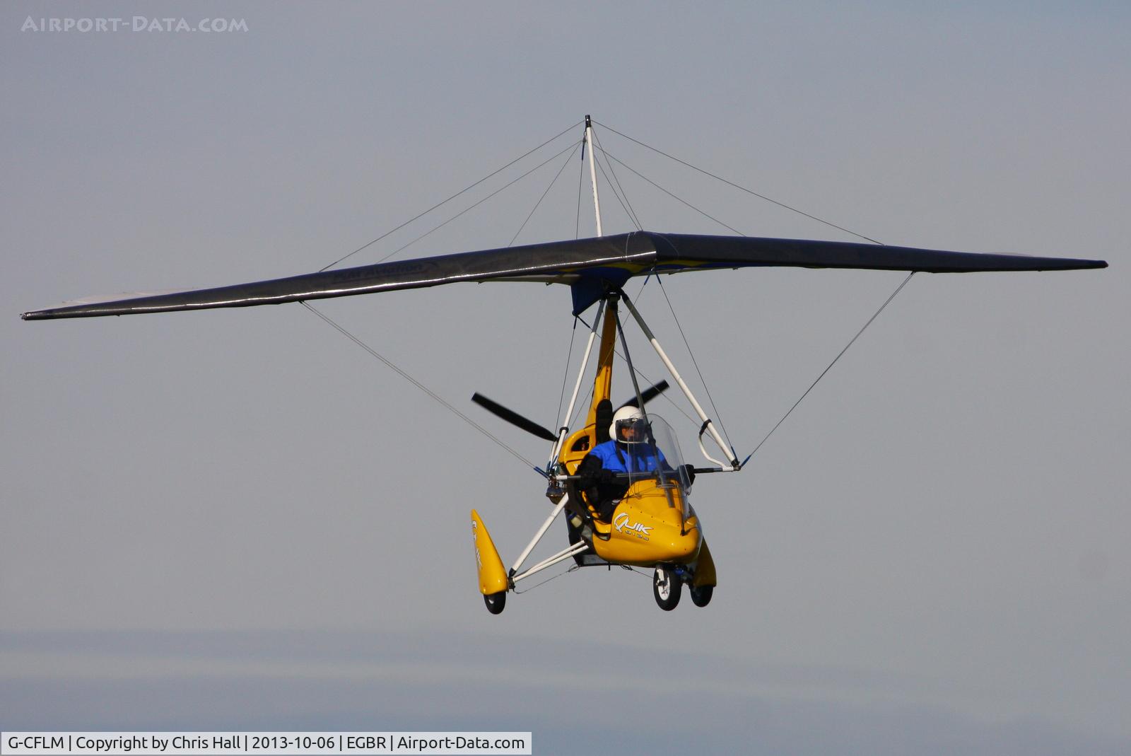 G-CFLM, 2008 Mainair Pegasus Quik C/N 8399, at Breighton's Pre Hibernation Fly-in, 2013