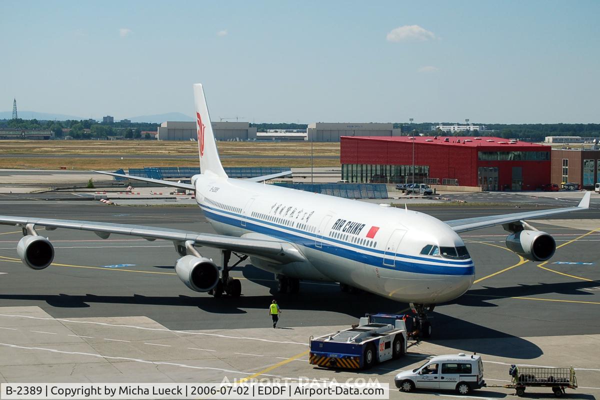 B-2389, 1998 Airbus A340-313X C/N 243, At Frankfurt