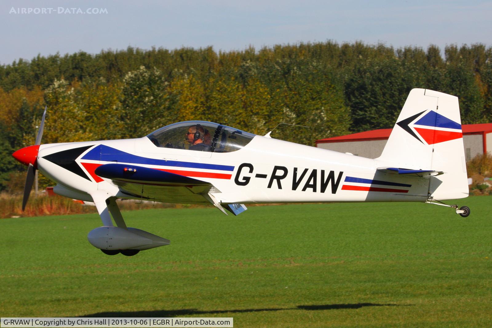 G-RVAW, 2000 Vans RV-6 C/N PFA 181-13234, at Breighton's Pre Hibernation Fly-in, 2013