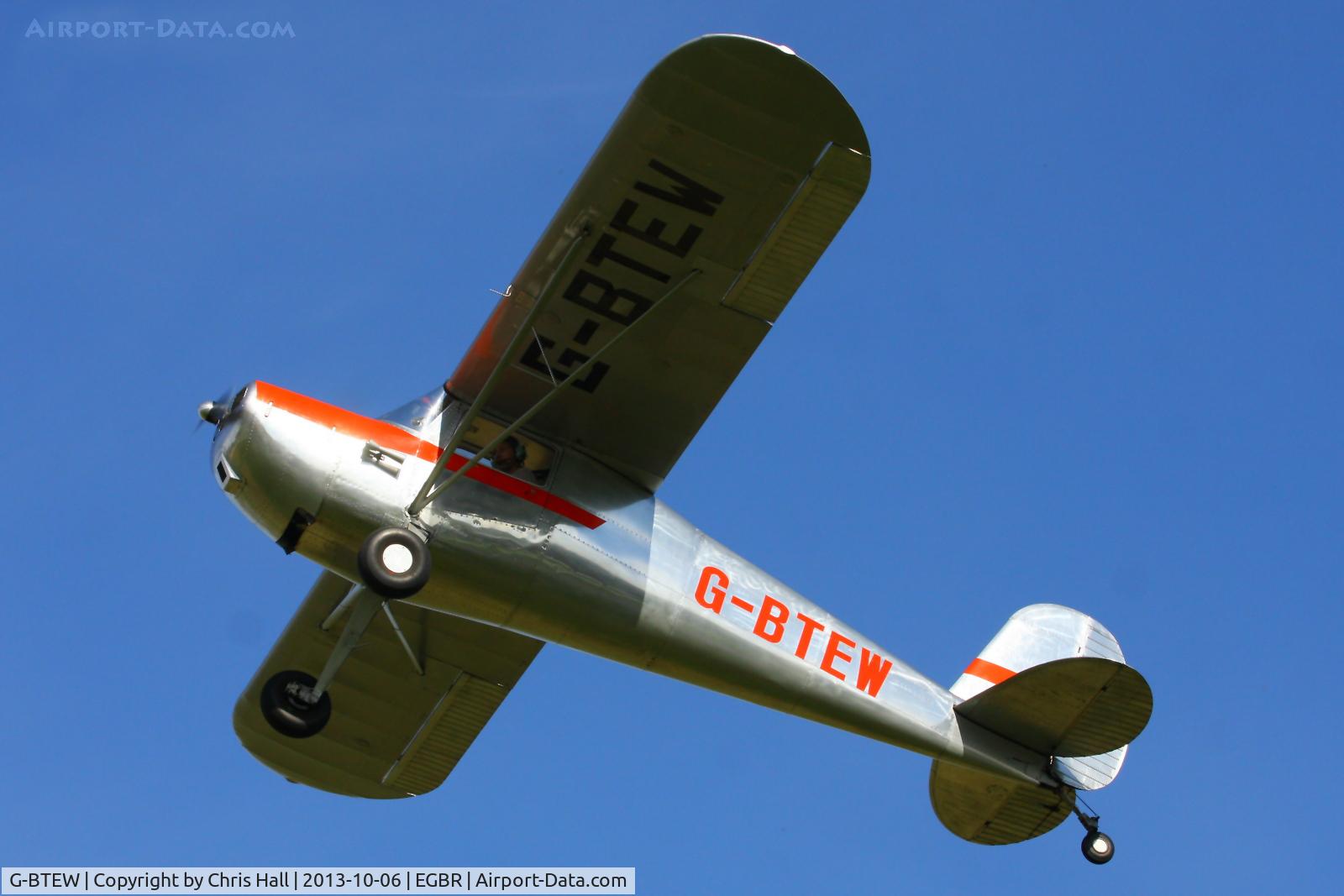 G-BTEW, 1946 Cessna 120 C/N 10238, at Breighton's Pre Hibernation Fly-in, 2013