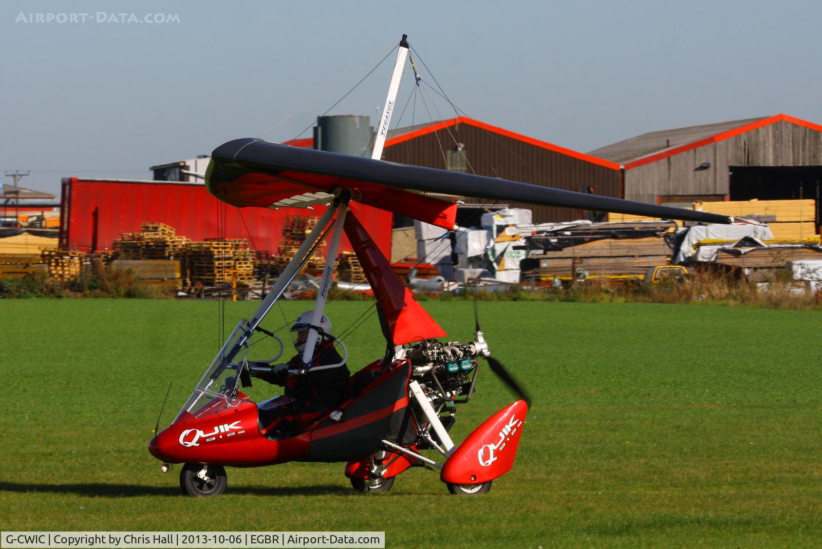 G-CWIC, 2004 Mainair Pegasus Quik C/N 8067, at Breighton's Pre Hibernation Fly-in, 2013