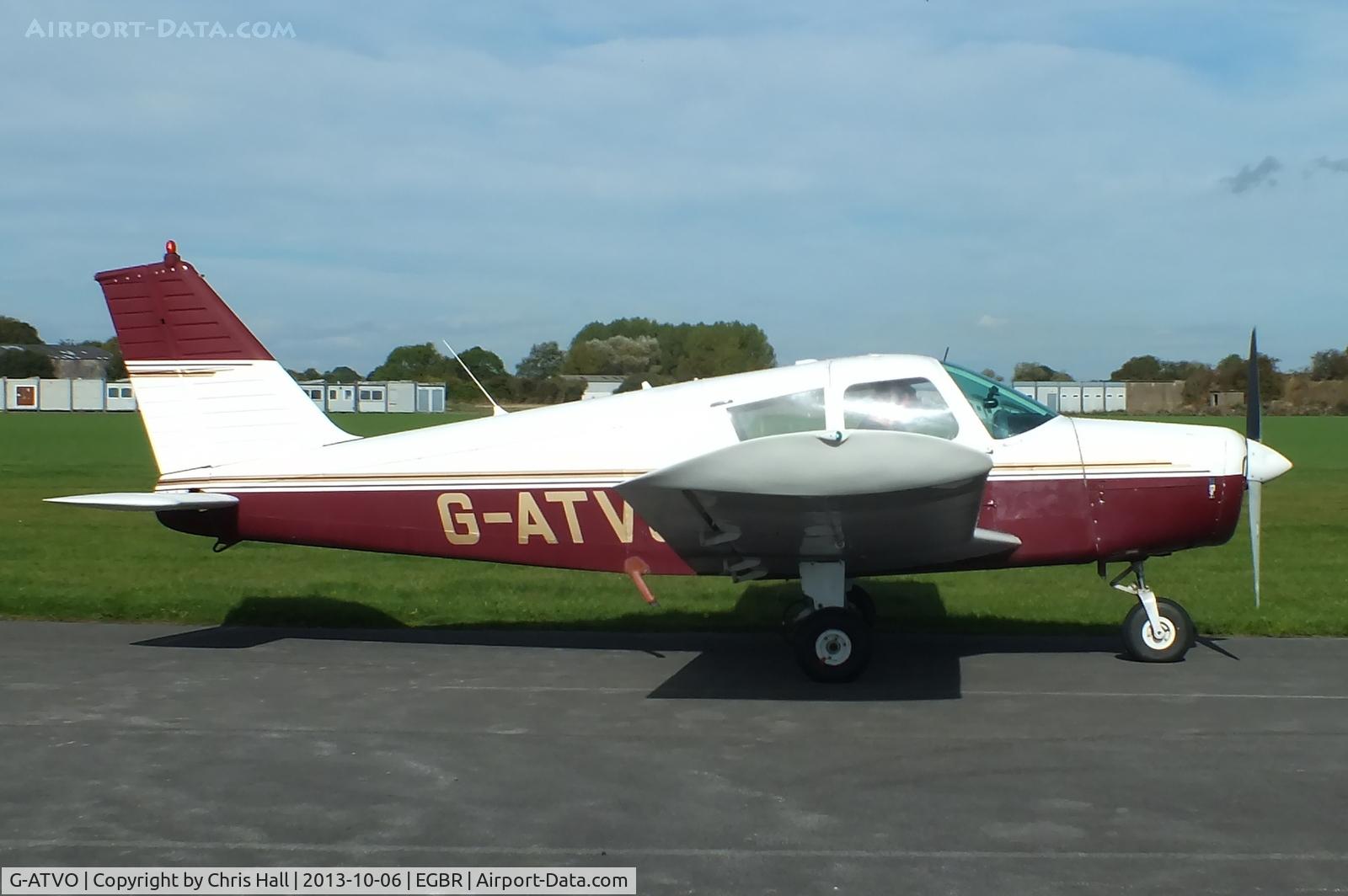 G-ATVO, 1966 Piper PA-28-140 Cherokee C/N 28-22020, at Breighton's Pre Hibernation Fly-in, 2013