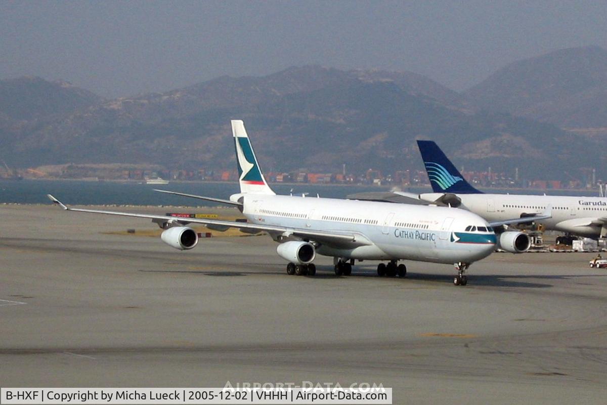 B-HXF, Airbus A340-313 C/N 160, At Hong Kong