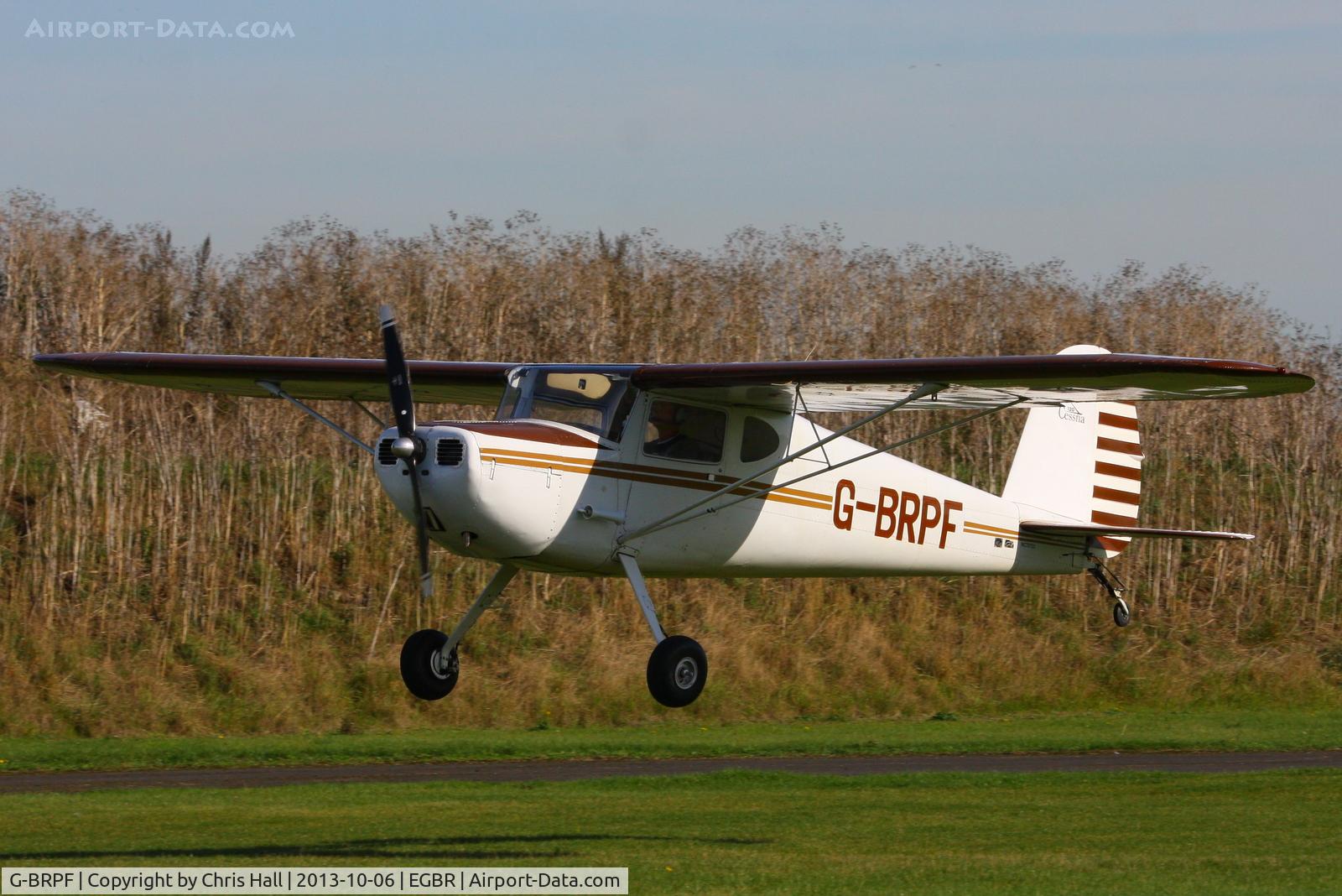 G-BRPF, 1946 Cessna 120 C/N 9902, at Breighton's Pre Hibernation Fly-in, 2013