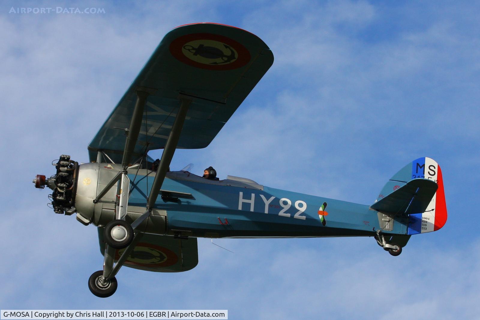 G-MOSA, 1952 Morane-Saulnier MS.317 C/N 351, at Breighton's Pre Hibernation Fly-in, 2013