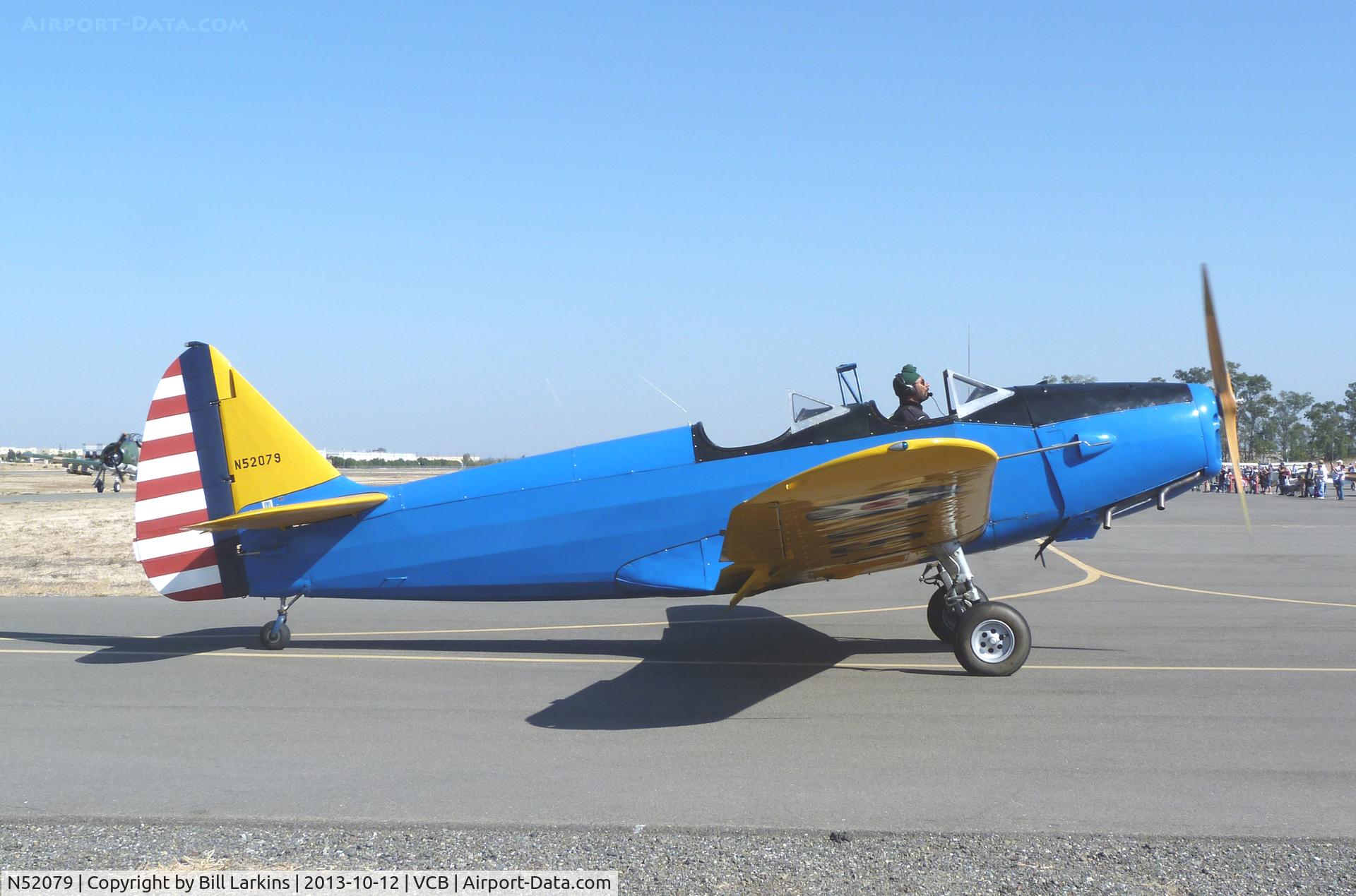 N52079, 1943 Fairchild M-62A-3 Cornell II C/N FT782, Arriving for Mustang Day at the Nut Tree.