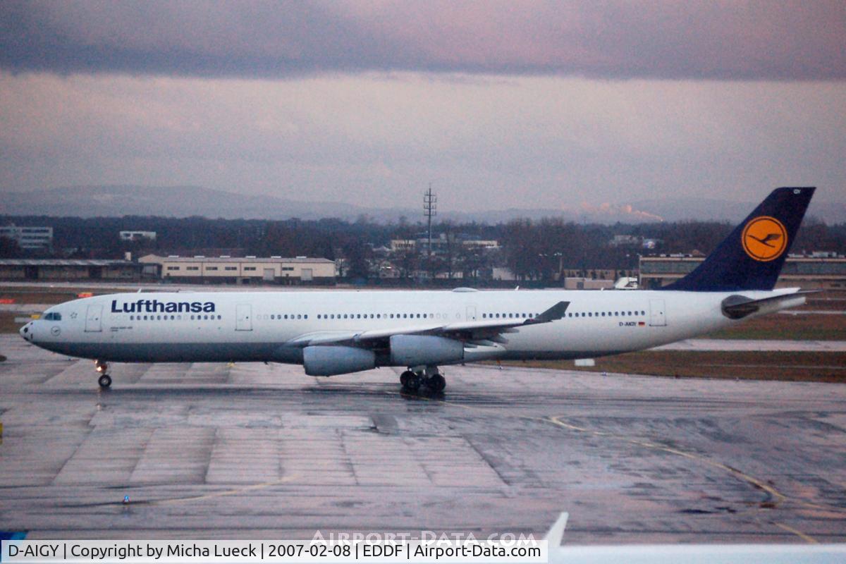 D-AIGY, 2000 Airbus A340-313 C/N 335, At Frankfurt