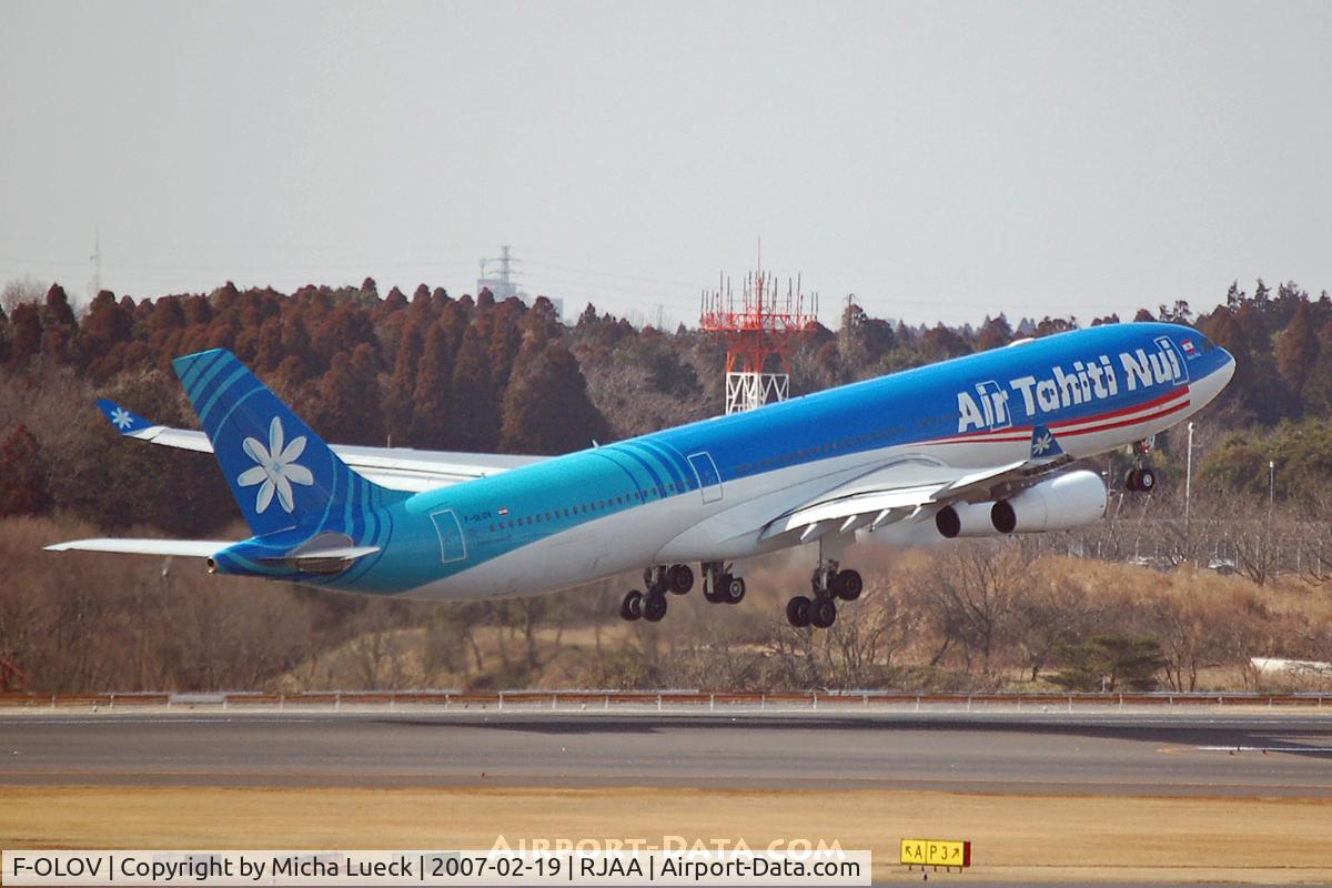 F-OLOV, 2005 Airbus A340-313 C/N 668, At Narita