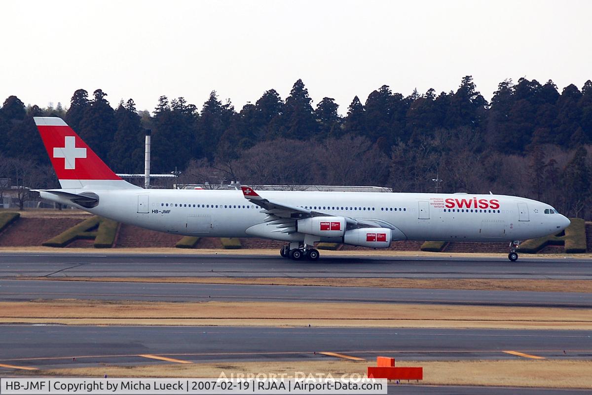 HB-JMF, 2003 Airbus A340-313X C/N 561, At Narita