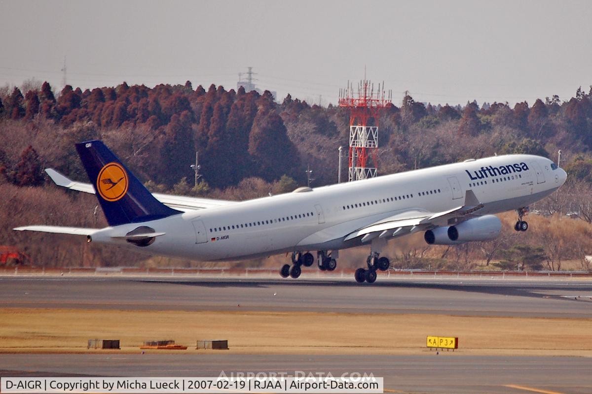 D-AIGR, 1999 Airbus A340-313X C/N 274, At Narita