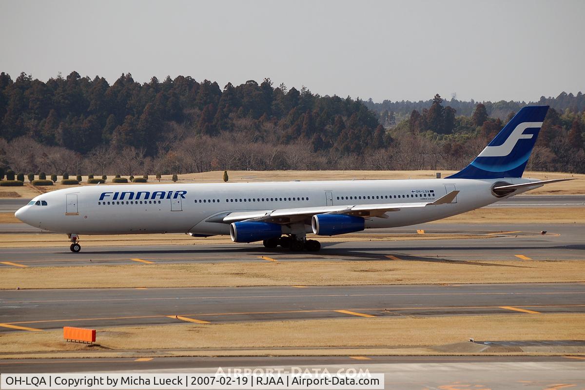 OH-LQA, 1994 Airbus A340-311 C/N 058, At Narita