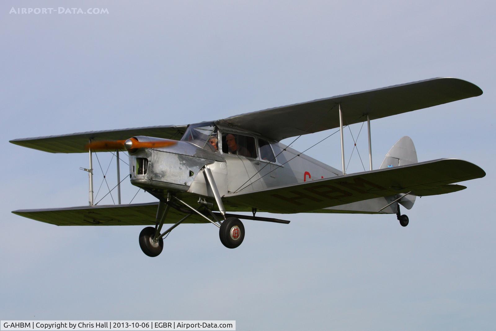 G-AHBM, 1935 De Havilland DH.87B Hornet Moth C/N 8126, at Breighton's Pre Hibernation Fly-in, 2013