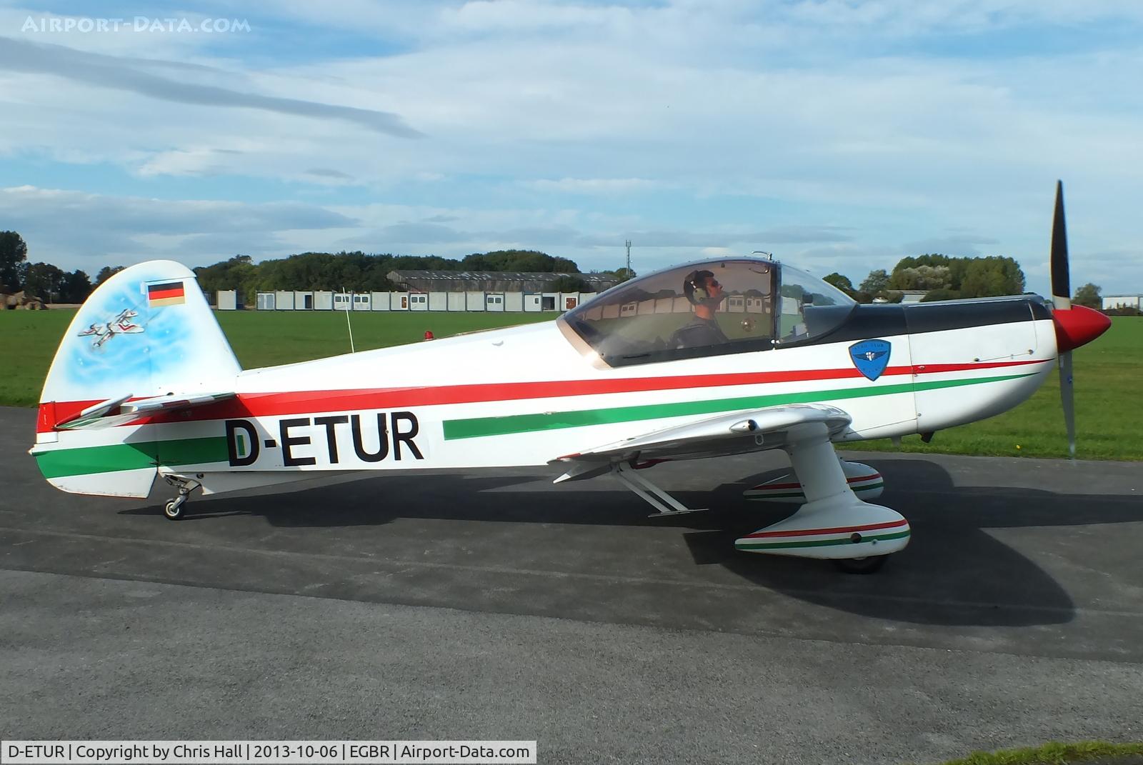 D-ETUR, 1973 Mudry CAP-10B C/N 38, at Breighton's Pre Hibernation Fly-in, 2013