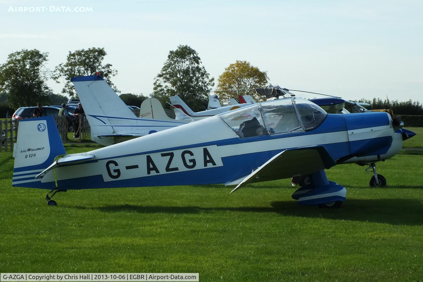 G-AZGA, 1959 Jodel D-120A Paris-Nice C/N 144, at Breighton's Pre Hibernation Fly-in, 2013