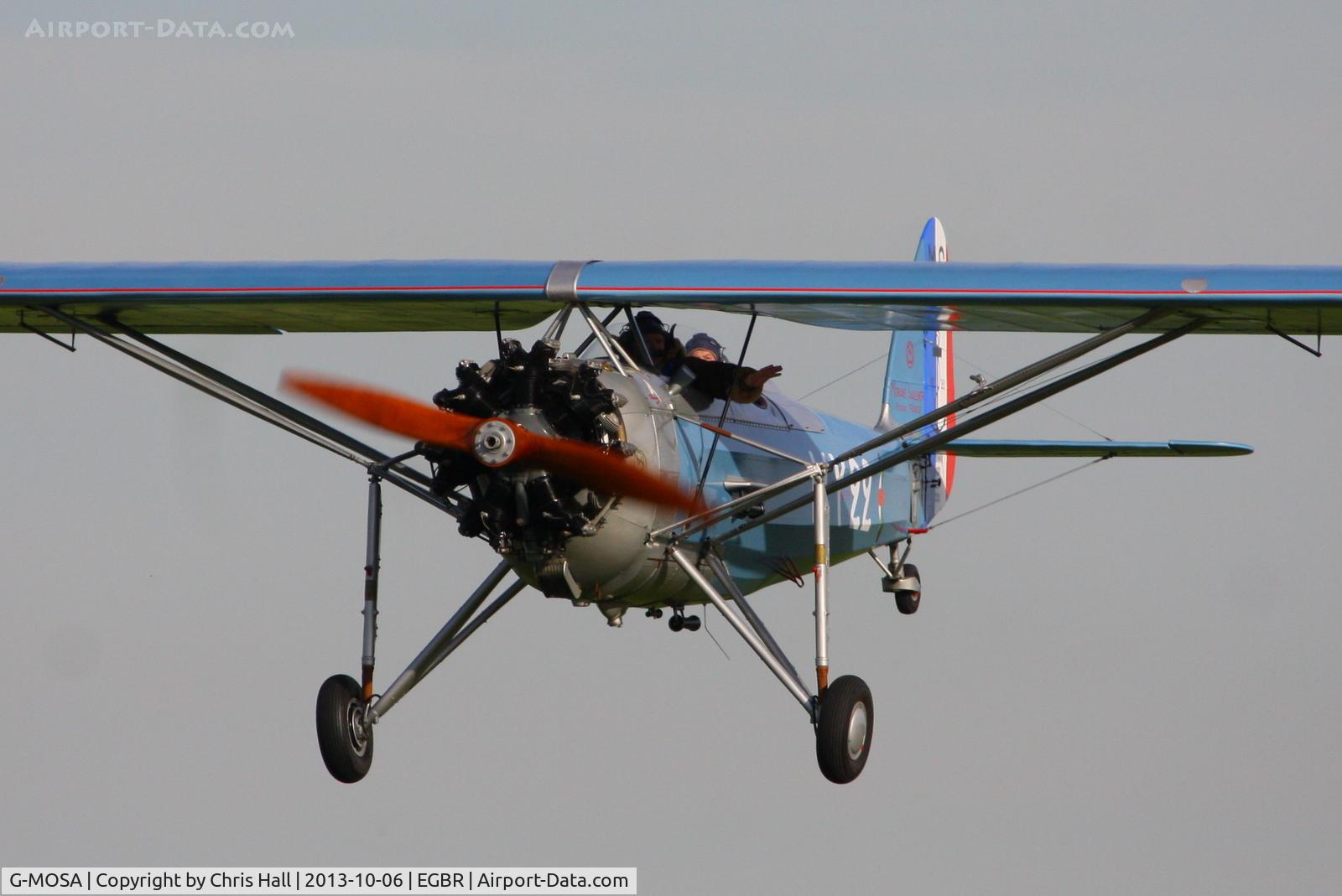 G-MOSA, 1952 Morane-Saulnier MS.317 C/N 351, at Breighton's Pre Hibernation Fly-in, 2013