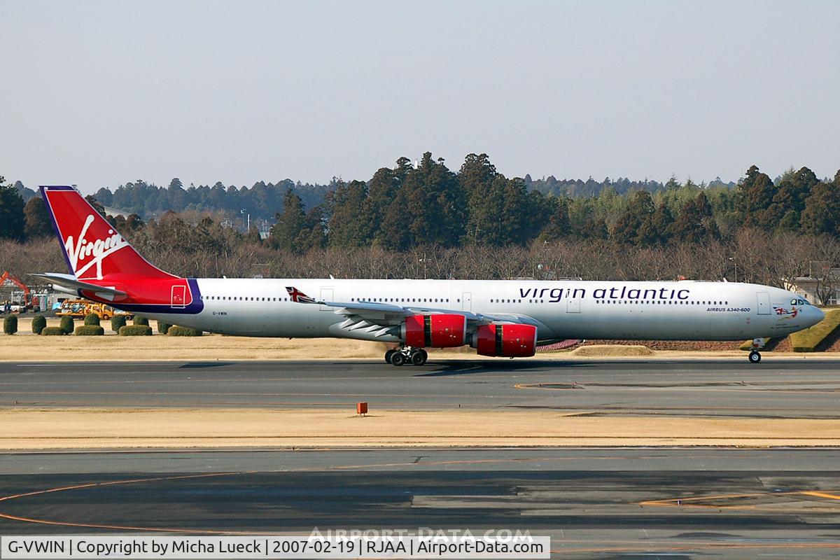 G-VWIN, 2006 Airbus A340-642 C/N 736, At Narita