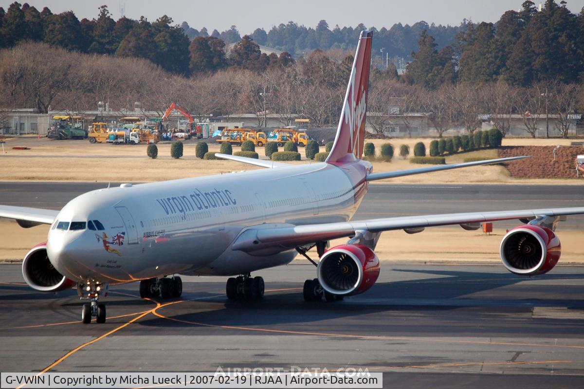 G-VWIN, 2006 Airbus A340-642 C/N 736, At Narita