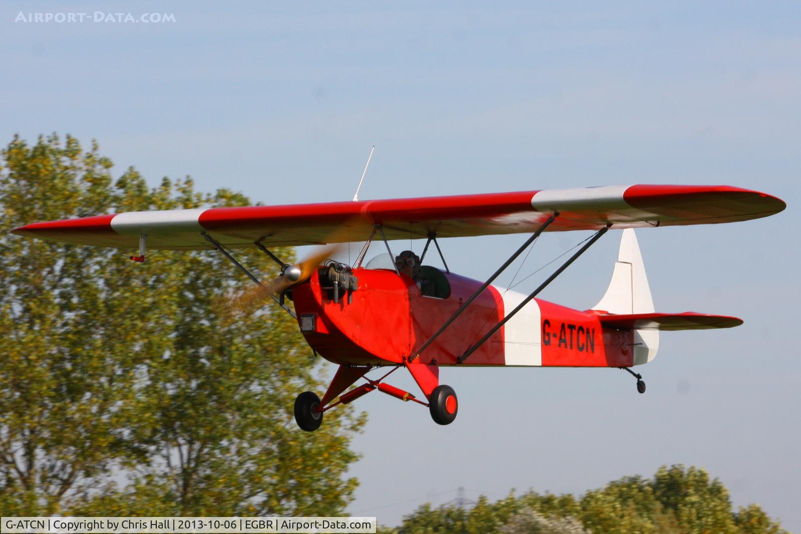 G-ATCN, 1965 Luton LA-4A Minor C/N PAL 1118, at Breighton's Pre Hibernation Fly-in, 2013