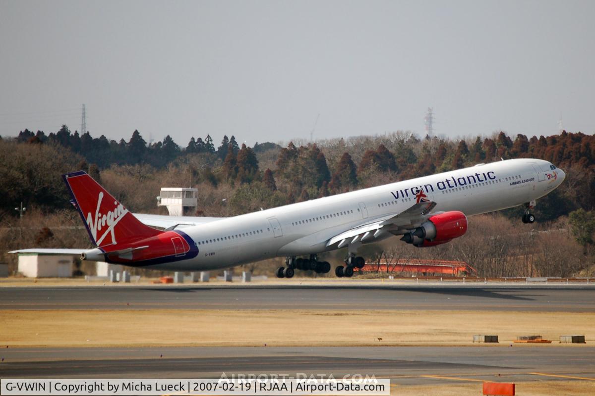 G-VWIN, 2006 Airbus A340-642 C/N 736, At Narita