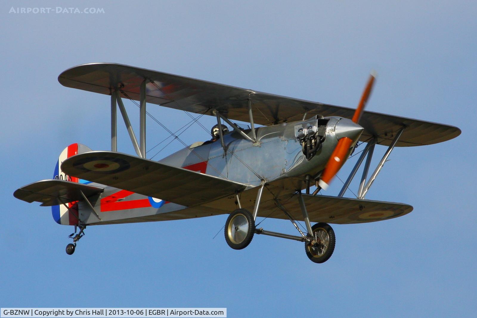 G-BZNW, 2003 Isaacs Fury II C/N PFA 011-13402, at Breighton's Pre Hibernation Fly-in, 2013