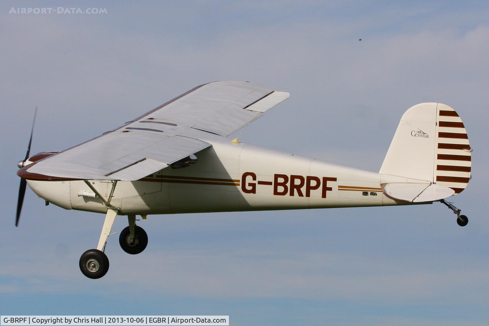 G-BRPF, 1946 Cessna 120 C/N 9902, at Breighton's Pre Hibernation Fly-in, 2013