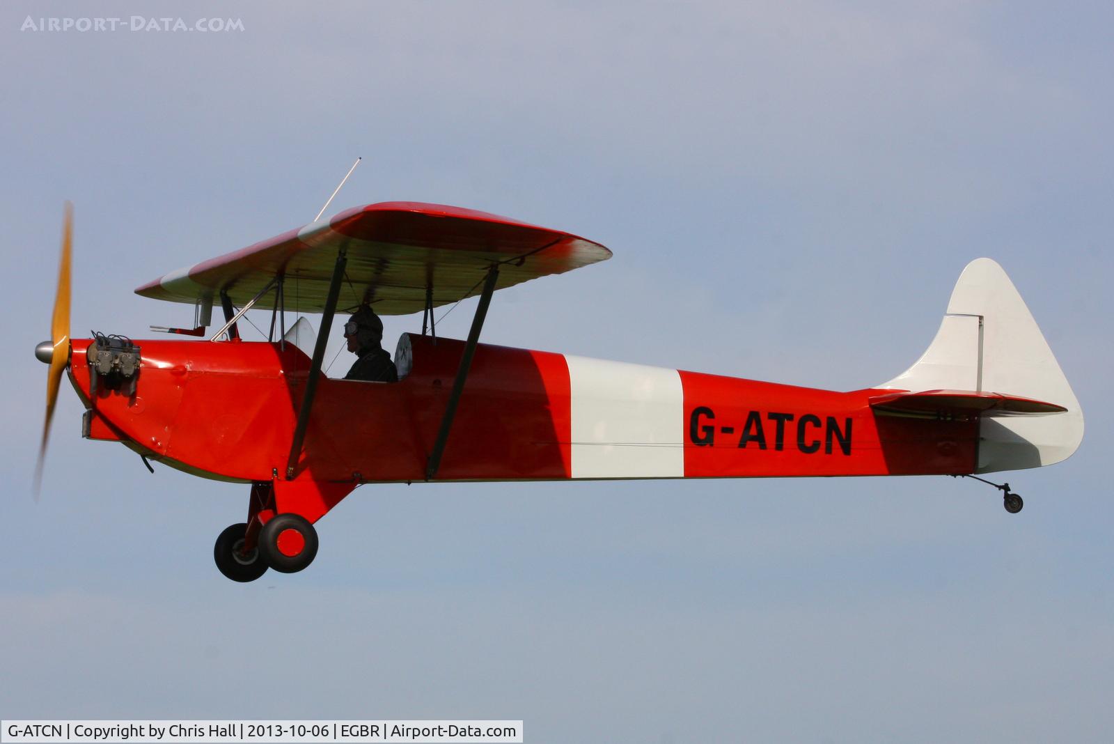 G-ATCN, 1965 Luton LA-4A Minor C/N PAL 1118, at Breighton's Pre Hibernation Fly-in, 2013