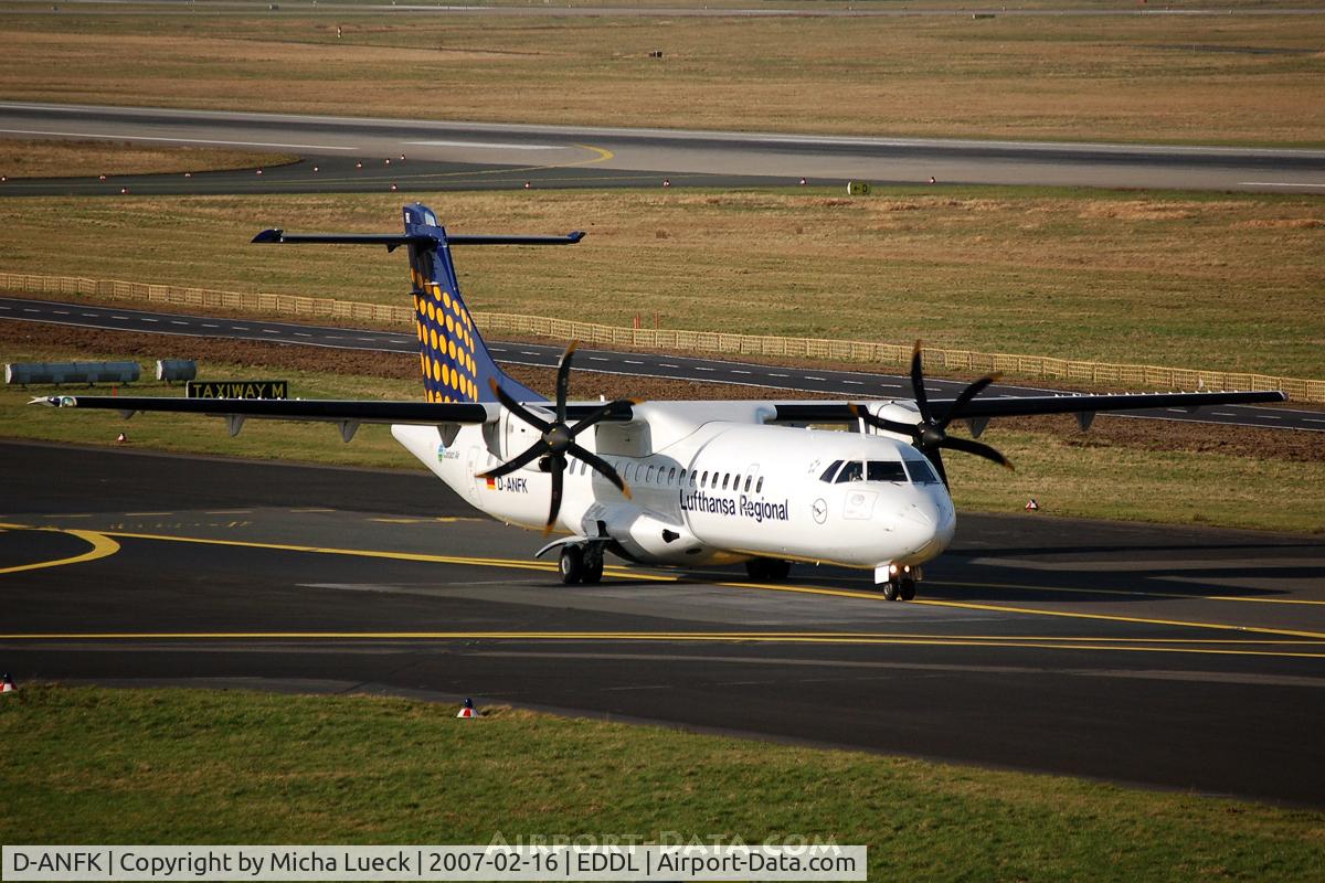 D-ANFK, 2001 ATR 72-212A C/N 666, At Düsseldorf