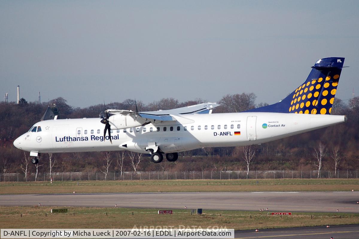 D-ANFL, 2001 ATR 72-212A C/N 668, At Düsseldorf