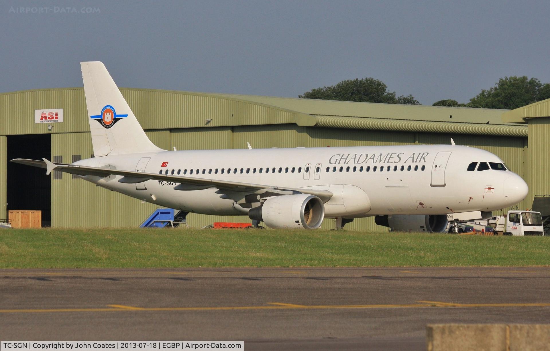 TC-SGN, 2001 Airbus A320-214 C/N 1605, leased from SAGA Airlines