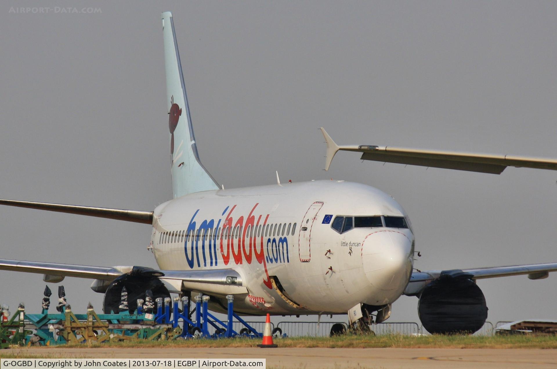 G-OGBD, 1995 Boeing 737-3L9 C/N 27833, Donating body parts at ASI